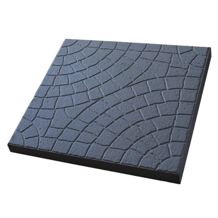 Плитка тротуарна квадратна з малим сегментом сіра та кольорова