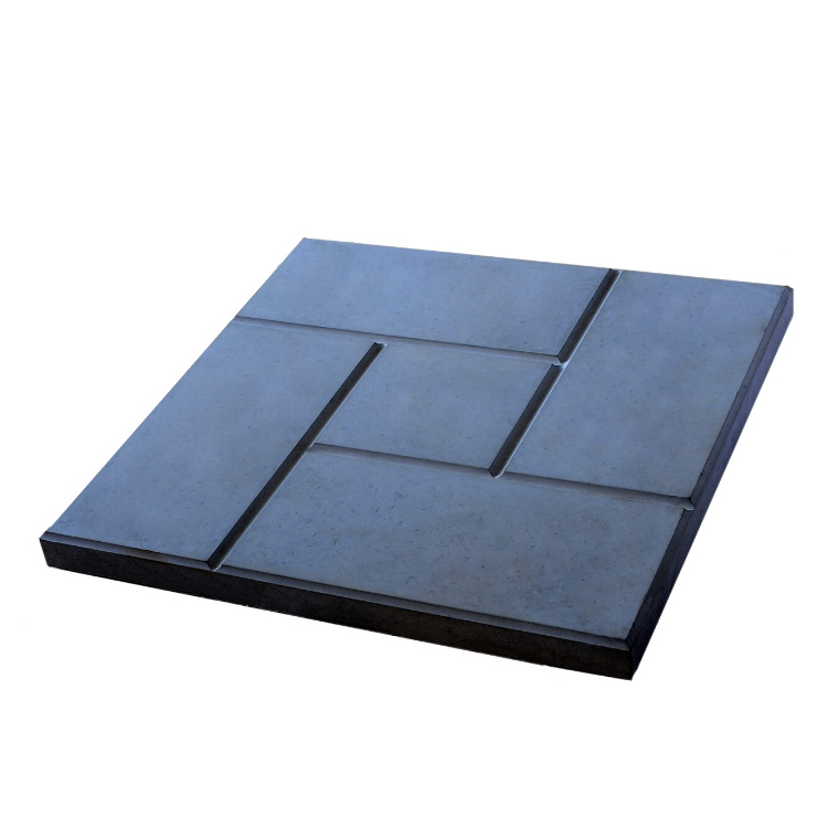 Тротуарна плитка кольорова у вигляді квадрата з паркетними узорами